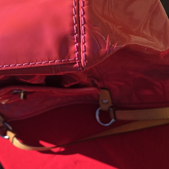 Coach Pink and Tan Shoulder Bag - Picture 6 of 15